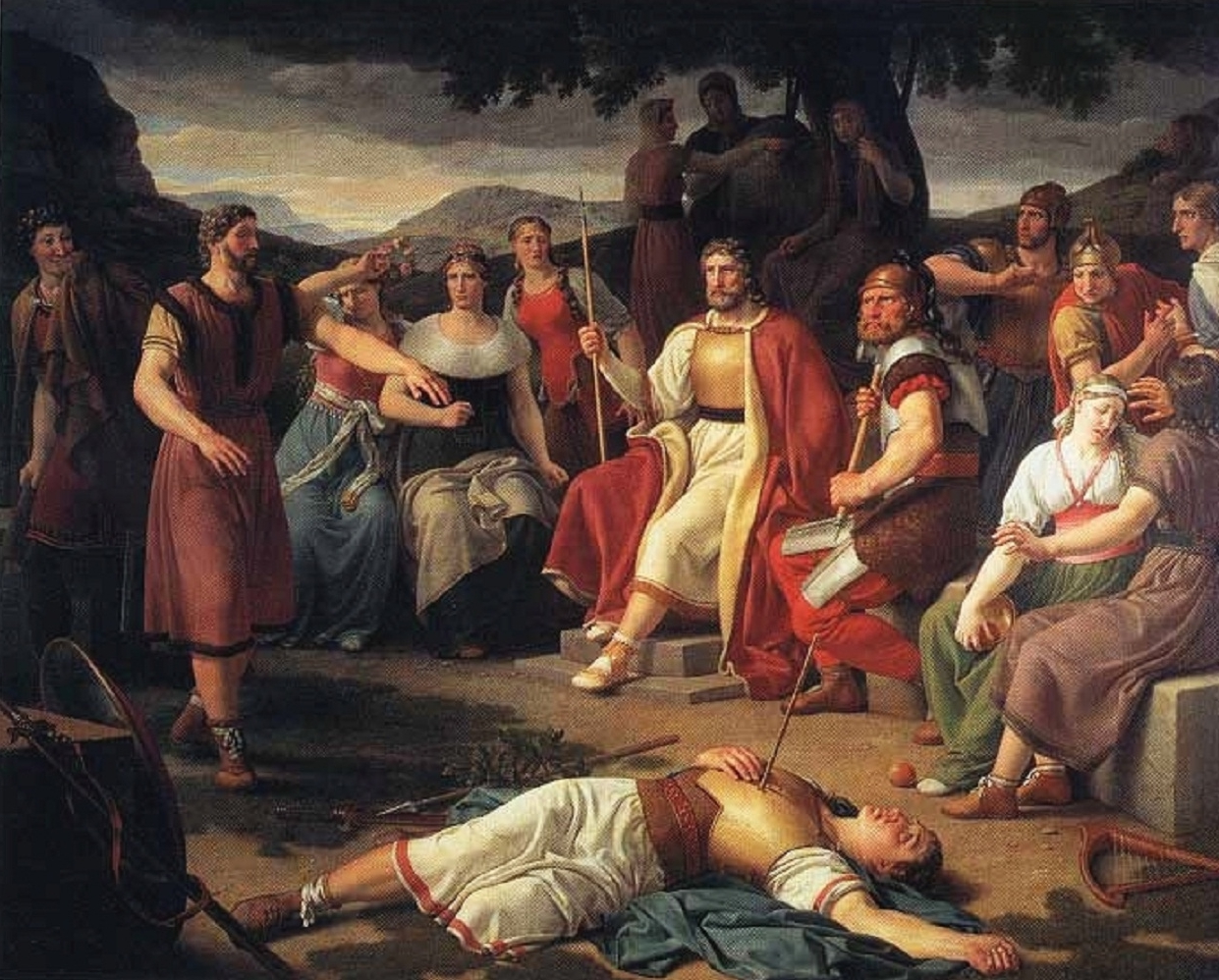 Baldr's Death by Christoffer Wilhelm Eckersberg, 1817