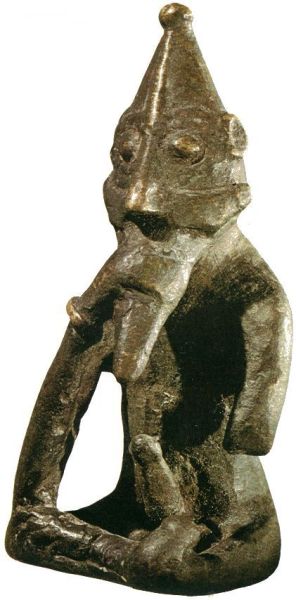 Phallic Norse statue believed to represent Freyr
